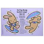 Hawaiian Surfing Bunny Doll Kit &amp; Stuffed Animal Fabric