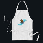 Hawaiian Surfing Bunny Holiday Turq Cartoon Adult Apron<br><div class="desc">There is nothing better than a tropical vacation during the winter holidays! And even better, our adorable surfing bunny, Coco takes on the big waves on the North Shore of Oahu, Hawaii. He brings with him the Aloha sprit for the holidays and wishes you a "Mele Kalikimaka" (Merry Christmas). This...</div>