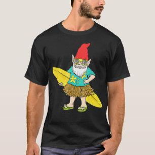 Hawaiian Surfing Gnome  Here Today Gone To Maui  T-Shirt