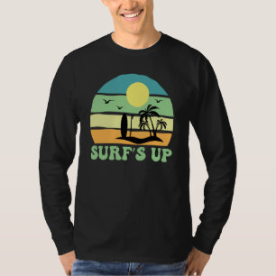Hawaiian Surfs Up Hawaii Pineapple Tiki T-Shirt