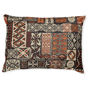 Hawaiian Tapa: Tribal Patchwork Pet Bed