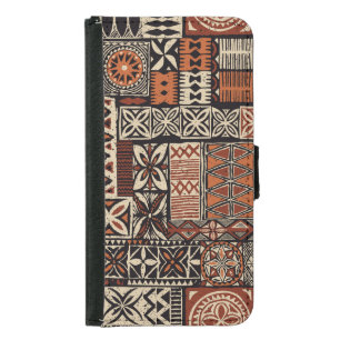 Hawaiian Tapa: Tribal Patchwork Samsung Galaxy S5 Wallet Case