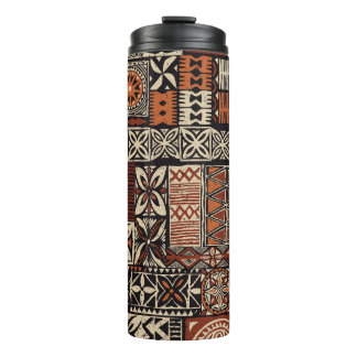 Hawaiian Tapa: Tribal Patchwork Thermal Tumbler