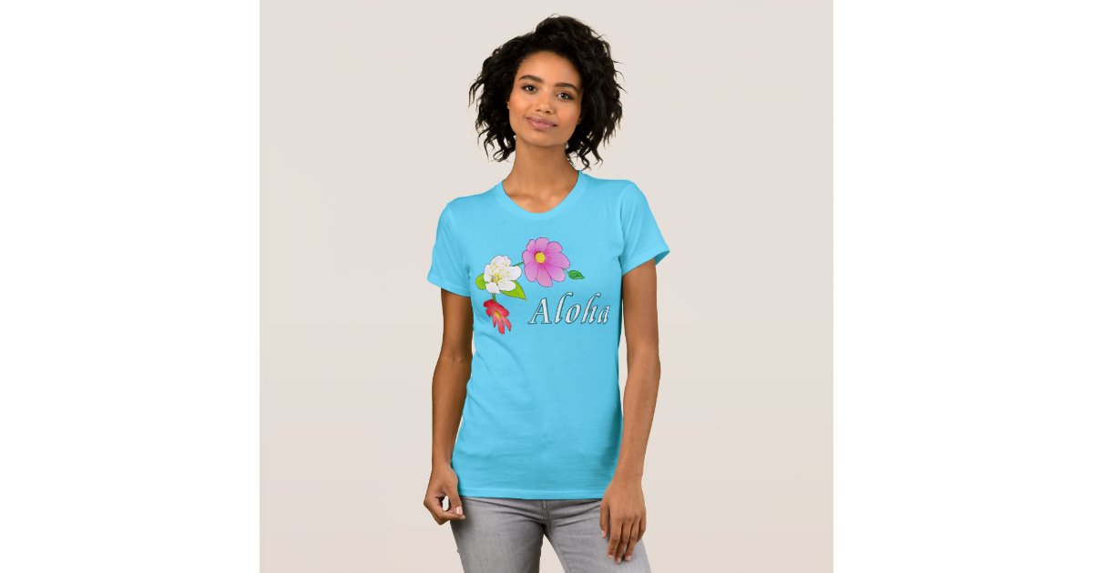 Hawaiian Tee Shirts for Women Zazzle