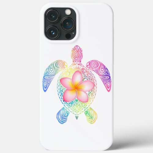Hawaiian Tie Dye Sea Turtle T_shirt iPhone 13 Pro Max Case