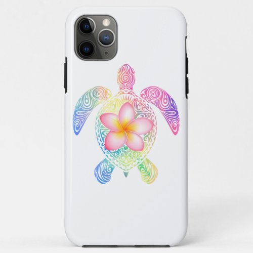 Hawaiian Tie Dye Sea Turtle T_shirt iPhone 11 Pro Max Case
