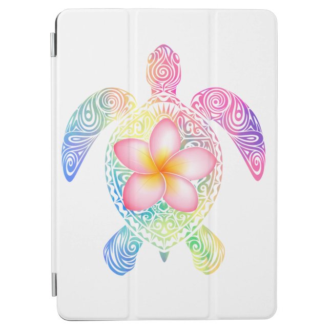Hawaiian Tie Dye Sea Turtle T-shirt iPad Air Cover (Front)