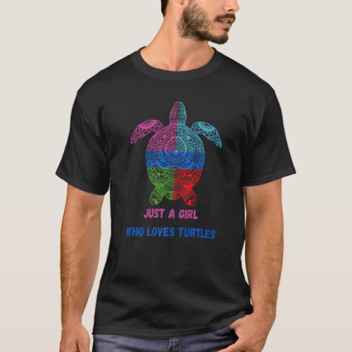 Hawaiian Tie Dye Sea Turtle Womens V Neck T_Shirt