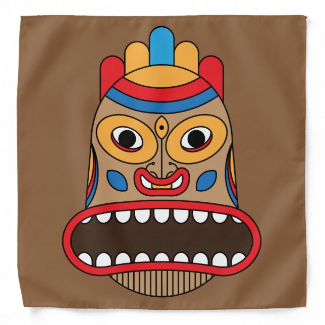 Hawaiian Tiki Bandana (Front)