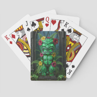 Hawaiian Tiki God Playing Cards
