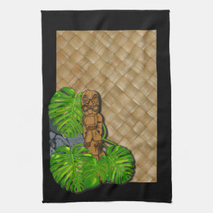 Hawaiian Tiki Lauhala Kitchen Towels 2