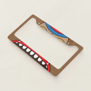 Hawaiian Tiki License Plate Frame