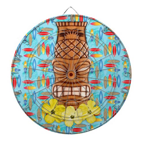 Hawaiian Tiki Mask Dart Board