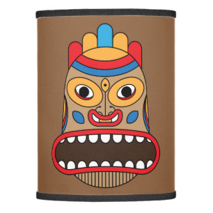 hawaiian tiki mask lamp shade
