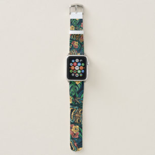 Hawaiian Tiki Mask Tropical Pattern Apple Watch Band