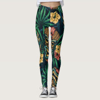 Hawaiian Tiki Mask Tropical Pattern