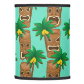 Hawaiian Tiki Repeat Pattern Lamp Shade (Left)
