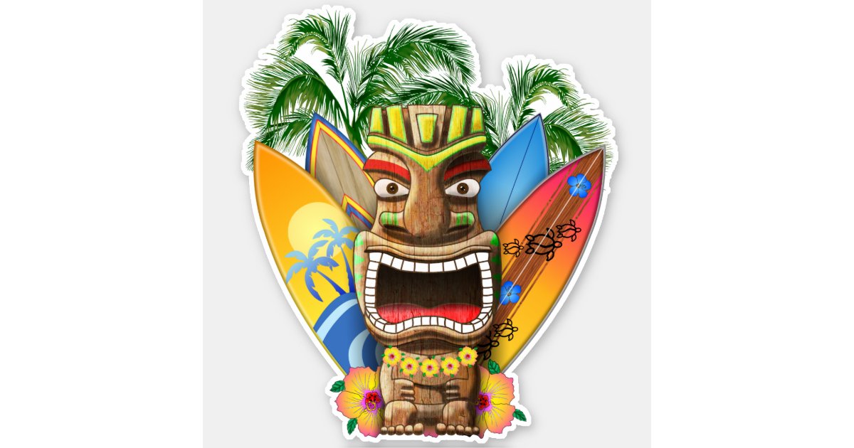 Top-selling Item] Classic Aloha Tiki Suring Into The Sunset Beach
