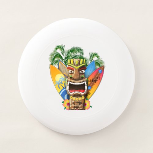 Hawaiian Tiki Surfing Wham_O Frisbee