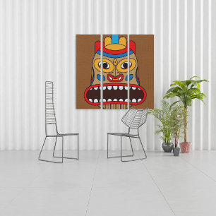 Hawaiian Tiki Triptych