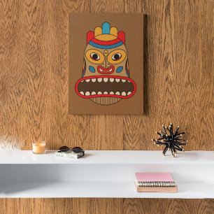 Hawaiian Tiki Wood Wall Art