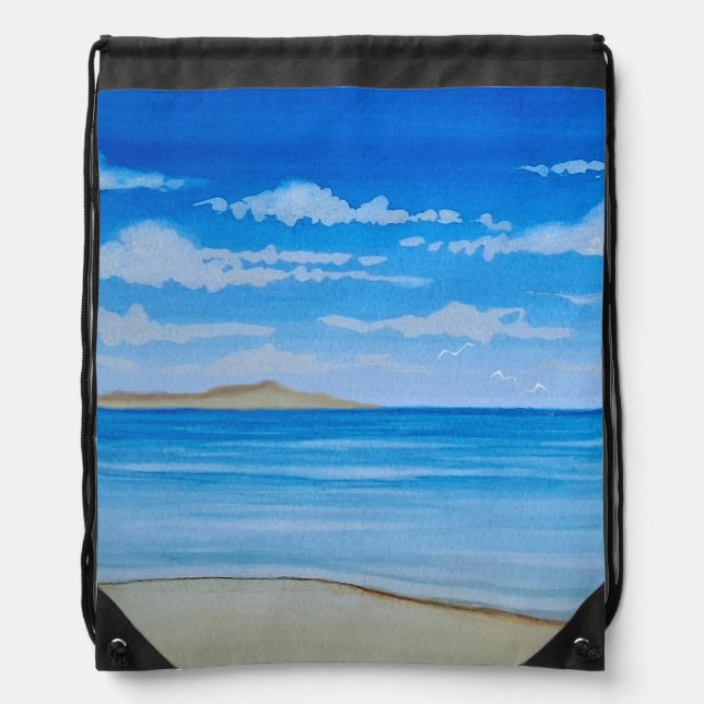 Hawaiian Tradewinds Drawstring Bag (Front)