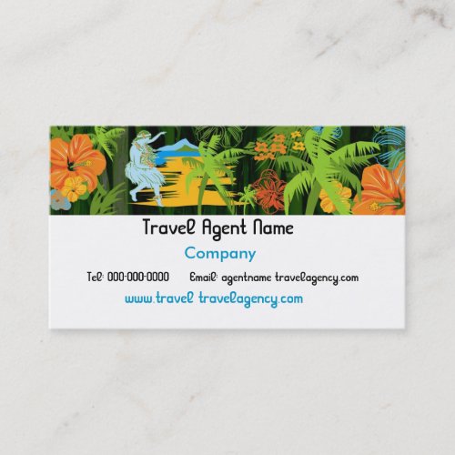 Hawaiian Travel Business Card