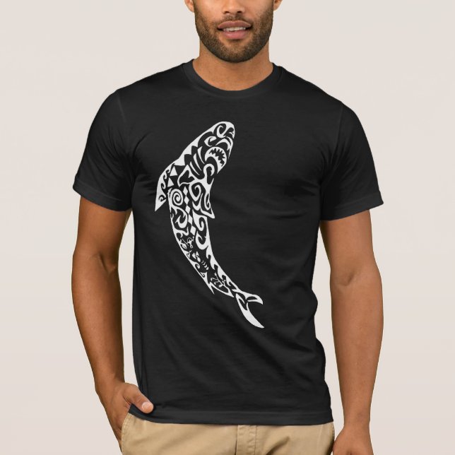 Hawaiian Tribal Shark T-Shirt (Front)