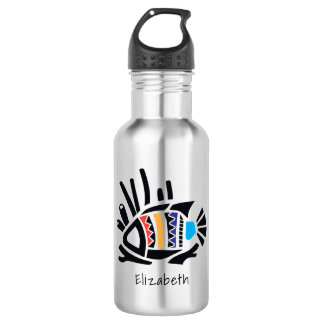 Hawaiian Triggerfish in Tropical Colors Stainless Stainless Steel Water Bottle