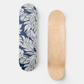 Hawaiian Surf Wave Hibiscus Flowers Vintage Skateboard | Zazzle