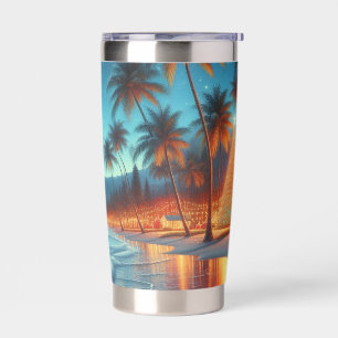 Hawaiian/Tropical Christmas  Insulated Tumbler