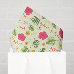 Hawaiian Tropical Floral Decoupage Hibiscus Tissue Paper