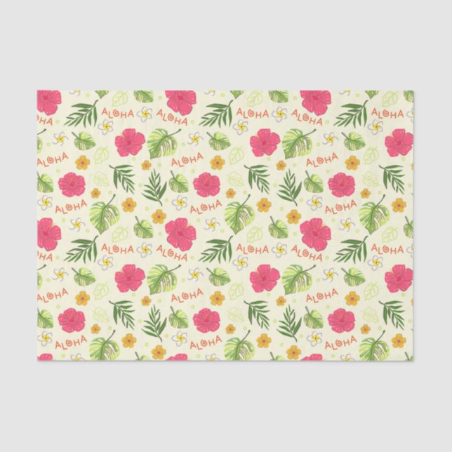 Hawaiian Tropical Floral Tissue Paper (Front)