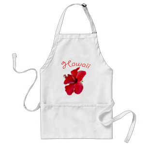Hawaiian Tropical Flower Adult Apron