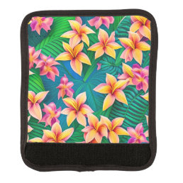 Hawaiian Tropical Flower Pattern Luggage Handle Wrap