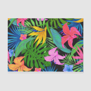 Hawaiian Tropical Flower Pattern Tissue Paper