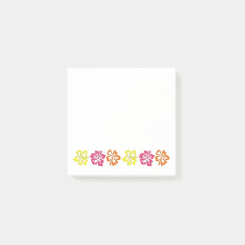 Hawaiian Tropical Hibiscus Flowers Floral Print Post_it Notes