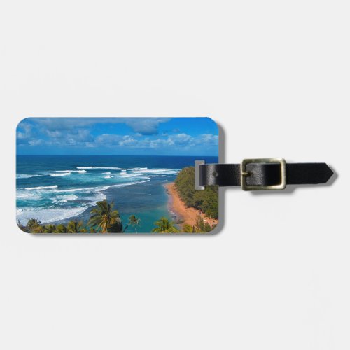 Hawaiian Tropical Island Luggage Tag