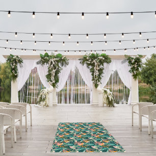 Hawaiian Tropical Leaves Outdoor Rug