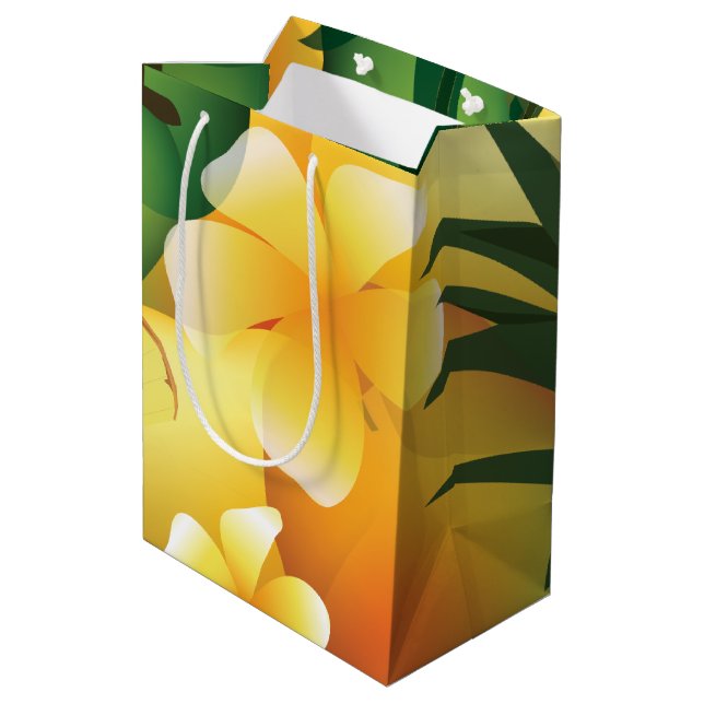 Hawaiian Tropical Luau Gift Bag M (Back Angled)