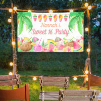 Hawaiian Tropical Luau Party Sweet 16
