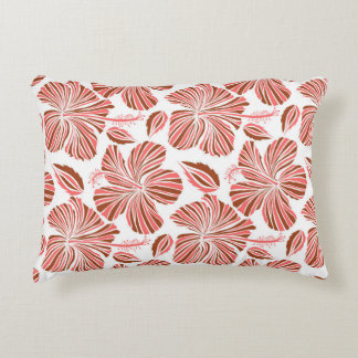 Hawaiian tropical natural floral in brown colors. accent pillow
