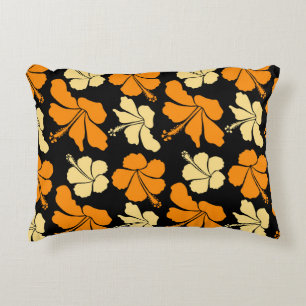 Hawaiian tropical natural floral seamless pattern accent pillow