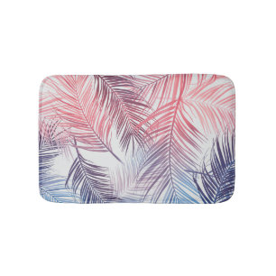 Hawaiian Tropical Palms: Stylish Seamless Bath Mat