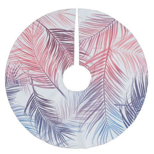 Hawaiian Tropical Palms Stylish Seamless Brushed Polyester Tree Skirt