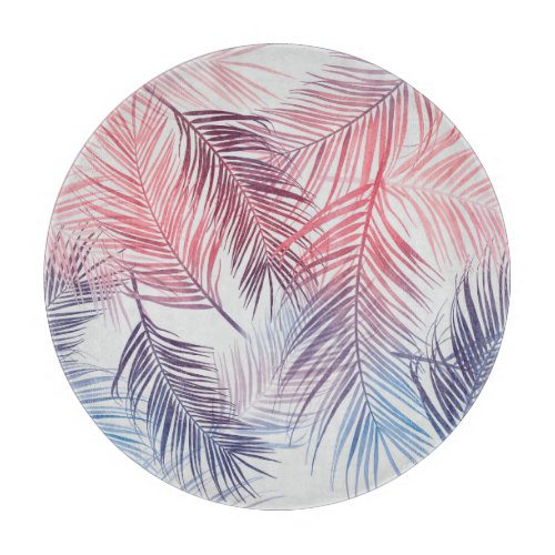 Hawaiian Tropical Palms Stylish Seamless Cutting Board