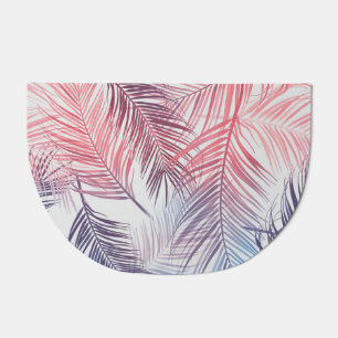 Hawaiian Tropical Palms: Stylish Seamless Doormat
