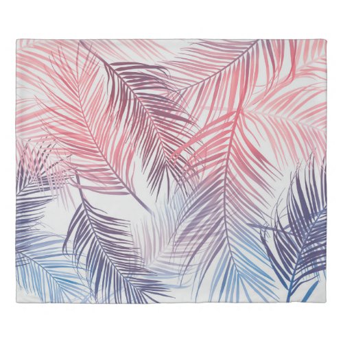 Hawaiian Tropical Palms Stylish Seamless Duvet Cover