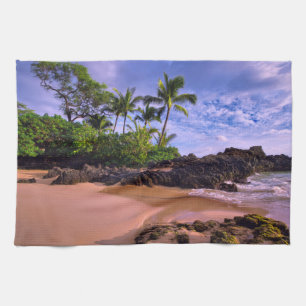 Hawaiian Tropical Sandy Beach Kitchen Towel