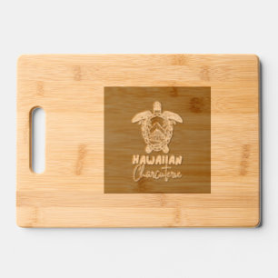 Hawaiian Tropical Sea Turtle Engraved Cutting Board